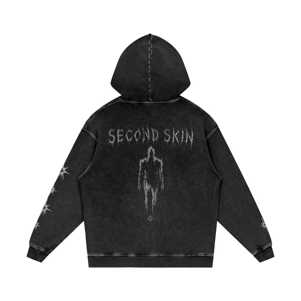 Hoodie Snow Washed Loose Cotton