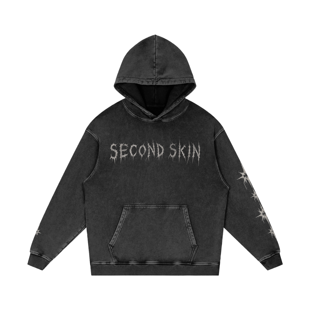 Hoodie Snow Washed Loose Cotton
