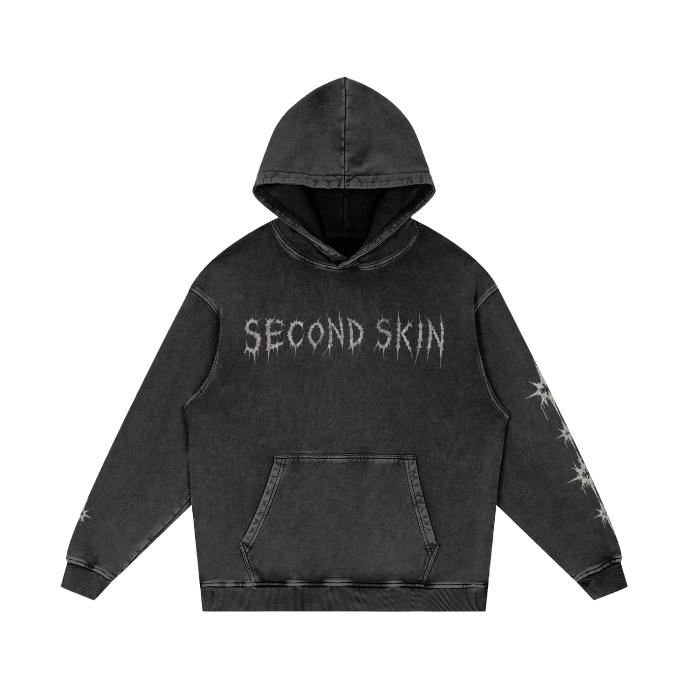 Hoodie Snow Washed Loose Cotton