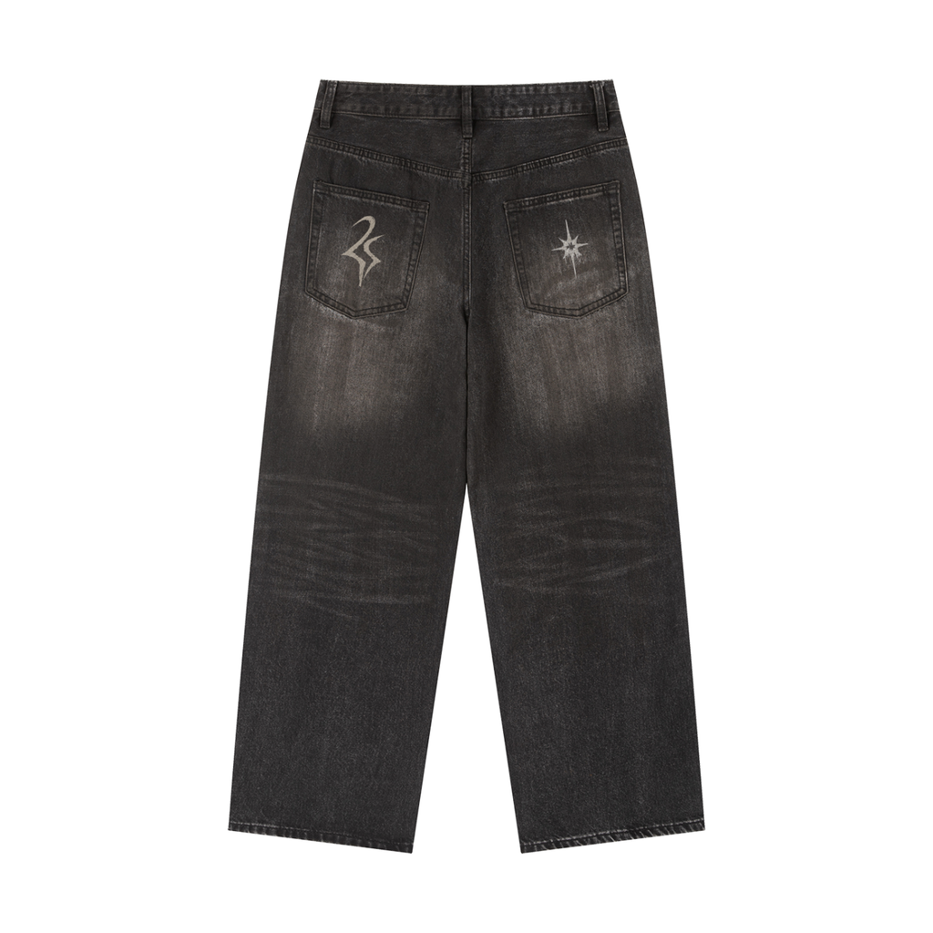 Vintage Wash Heavyweight Denim Jeans